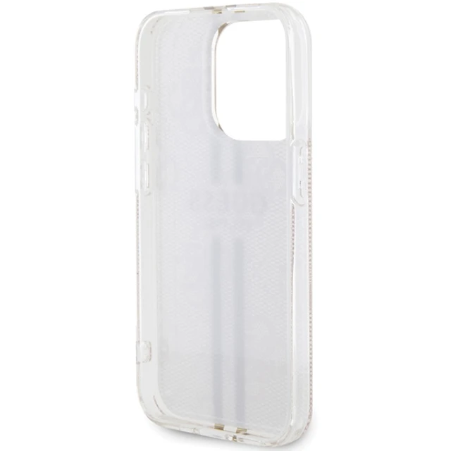 Чохол Guess IML 4G Gold Stripe для iPhone 15 Pro Pink (GUHCP15LH4PSEGP)