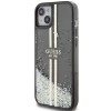 Чохол Guess Liquid Glitter Gold Stripes для iPhone 15 Plus | 14 Plus Black (GUHCP15MLFCSEGK)