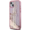 Чохол Guess Liquid Glitter Gold Stripes для iPhone 15 Plus | 14 Plus Pink (GUHCP15MLFCSEGP)