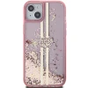 Чохол Guess Liquid Glitter Gold Stripes для iPhone 15 Plus | 14 Plus Pink (GUHCP15MLFCSEGP)