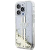 Чохол Guess Liquid Glitter Gold Stripes для iPhone 15 Pro Max Transparent (GUHCP15XLFCSEGT)