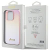 Чехол Guess Saffiano Iridescent Script для iPhone 14 Pro Max Pink (GUHCP14XPSAIRSP)