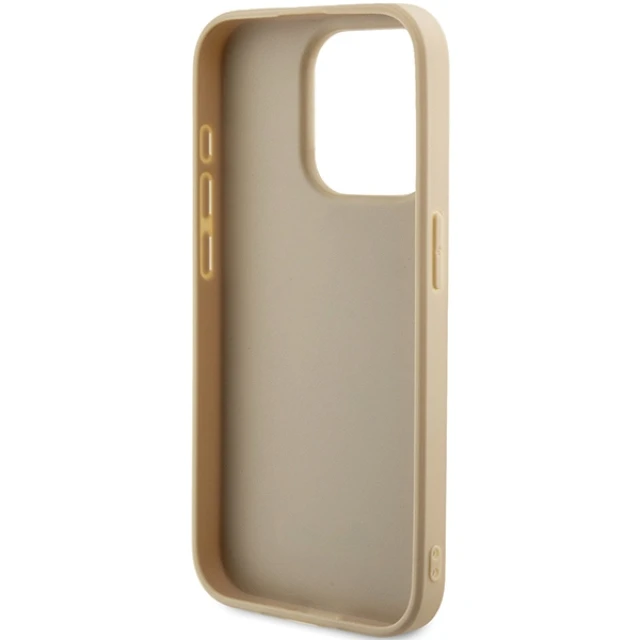 Чохол Guess Saffiano Iridescent Script для iPhone 14 Pro Gold (GUHCP14LPSAIRSD)