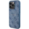 Чохол Guess 4G Collection Leather Metal Logo для iPhone 14 Pro Blue with MagSafe (GUHMP14LG4GFRB)