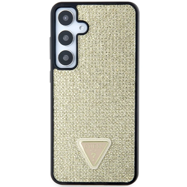 Чохол Guess Rhinestone Triangle для Samsung Galaxy S24 Plus (S926) Gold (GUHCS24MHDGPPD)