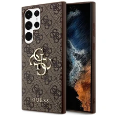 Чохол Guess 4G Big Metal Logo для Samsung Galaxy S24 Ultra (S928) Brown (GUHCS24L4GMGBR)