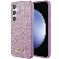 Чохол Guess HardCase Glitter Script для Samsung Galaxy S24 Plus (S926) Purple (GUHCS24MHGGSHU)