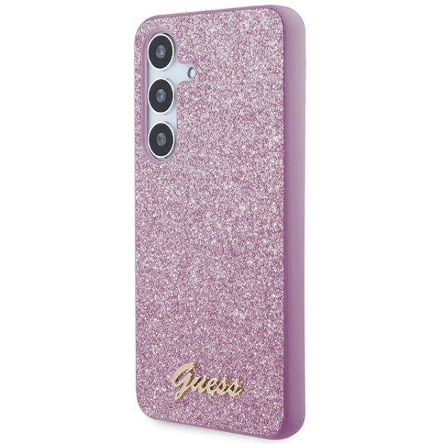 Чехол Guess HardCase Glitter Script для Samsung Galaxy S24 Plus (S926) Purple (GUHCS24MHGGSHU)