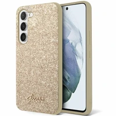 Чохол Guess Glitter Script для Samsung Galaxy S24 (S921) Gold (GUHCS24SHGGSHD)