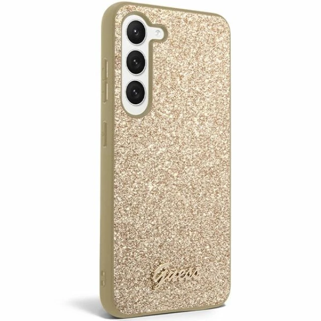 Чохол Guess Glitter Script для Samsung Galaxy S24 Plus (S926) Gold (GUHCS24MHGGSHD)