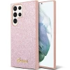 Чохол Guess Glitter Script для Samsung Galaxy S24 Ultra (S928) Pink (GUHCS24LHGGSHP)