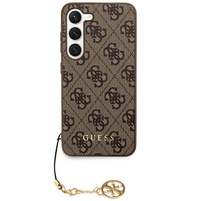 Чохол Guess 4G Charms Collection для Samsung Galaxy S24 (S921) Brown (GUHCS24SGF4GBR)