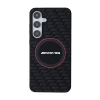 Чехол AMG Hardcase Silicone Carbon Pattern для Samsung Galaxy S24 (S921) Black with MagSafe (AMHMS24S23SMRK)