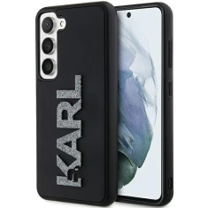 Чохол Karl Lagerfeld 3D Rubber Glitter Logo для Samsung Galaxy S23 Plus (S916) Black (KLHCS23M3DMBKCK)