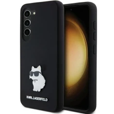 Чохол Karl Lagerfeld Silicone Choupette Metal Pin для Samsung Galaxy S23 (S911) Black (KLHCS23SSMHCNPK)