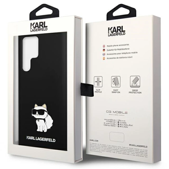 Чохол Karl Lagerfeld Silicone Choupette для Samsung Galaxy S24 Ultra (S928) Black (KLHCS24LSNCHBCK)