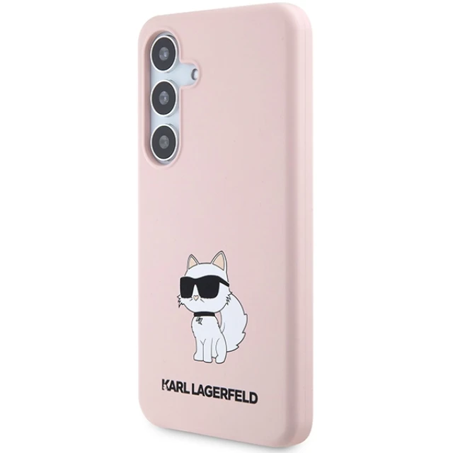 Чохол Karl Lagerfeld Silicone Choupette для Samsung Galaxy S24 Plus (S926) Pink (KLHCS24MSNCHBCP)