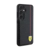 Чохол Ferrari Carbon Printed Line для Samsung Galaxy S24 (S921) Black (FEHCS24SN3DUR)