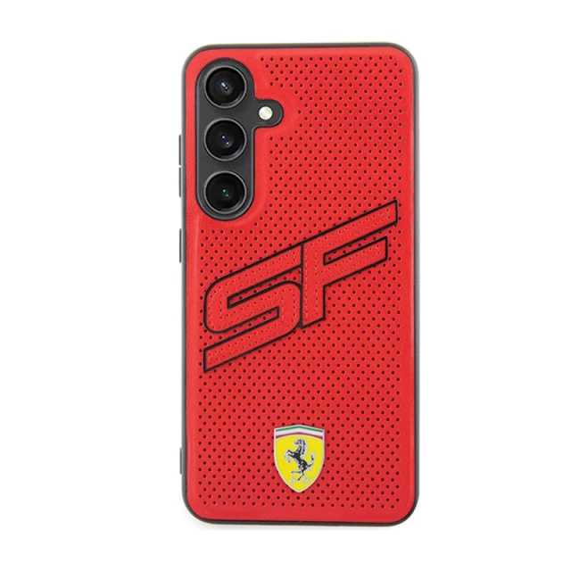 Чехол Ferrari Big SF Perforated для Samsung Galaxy S24 (S921) Red (FEHCS24SPINR)