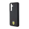Чохол Ferrari Carbon Stitched Bottom для Samsung Galaxy S24 (S921) Black (FEHCS24SN3PUK)