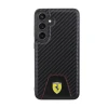 Чохол Ferrari Carbon Stitched Bottom для Samsung Galaxy S24 Plus (S926) Black (FEHCS24MN3PUK)