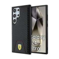 Чохол Ferrari Carbon Stitched Bottom для Samsung Galaxy S24 Ultra (S928) Black (FEHCS24LN3PUK)
