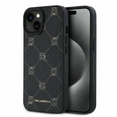 Чехол Karl Lagerfeld Karl Heads для iPhone 15 Black with MagSafe (KLHMP15SPGKHPHK)