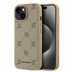 Чехол Karl Lagerfeld Karl Heads для iPhone 15 Beige with MagSafe (KLHMP15SPGKHPHE)