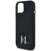 Чохол Karl Lagerfeld Silicone Shadow Metal Initial для iPhone 15 Black with MagSafe (KLHMP15SSCMKMPCK)