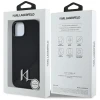 Чохол Karl Lagerfeld Silicone Shadow Metal Initial для iPhone 15 Black with MagSafe (KLHMP15SSCMKMPCK)