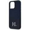 Чохол Karl Lagerfeld Silicone Shadow Metal Initial для iPhone 15 Pro Black with MagSafe (KLHMP15LSCMKMPCK)