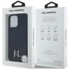 Чохол Karl Lagerfeld Silicone Shadow Metal Initial для iPhone 15 Pro Max Black with MagSafe (KLHMP15XSCMKMPCK)