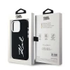 Чохол Karl Lagerfeld Silicone Metal Script Logo для iPhone 15 Pro Black (KLHCP15LSCMSMVK)