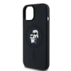Чохол Karl Lagerfeld Silicone Karl & Choupette для iPhone 15 Plus | 14 Plus Black with MagSafe (KLHMP15MSCMKCRHK)