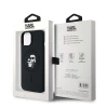 Чохол Karl Lagerfeld Silicone Karl & Choupette для iPhone 15 Plus | 14 Plus Black with MagSafe (KLHMP15MSCMKCRHK)