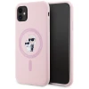 Чохол Karl Lagerfeld Silicone Karl & Choupette Ring для iPhone 11 Pink with MagSafe (KLHMN61SCMKCRHP)