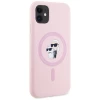 Чохол Karl Lagerfeld Silicone Karl & Choupette Ring для iPhone 11 Pink with MagSafe (KLHMN61SCMKCRHP)