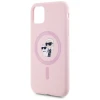 Чохол Karl Lagerfeld Silicone Karl & Choupette Ring для iPhone 11 Pink with MagSafe (KLHMN61SCMKCRHP)