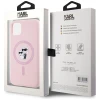 Чохол Karl Lagerfeld Silicone Karl & Choupette Ring для iPhone 11 Pink with MagSafe (KLHMN61SCMKCRHP)