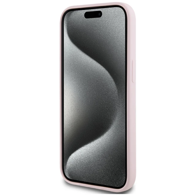 Чохол Karl Lagerfeld Silicone Karl & Choupette Ring для iPhone 15 Pink with MagSafe (KLHMP15SSCMKCRHP)