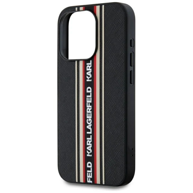 Чохол Karl Lagerfeld Saffiano Athleisure Stripes Cord для iPhone 15 Pro Red (KLHCP15LPAMSCNSR)