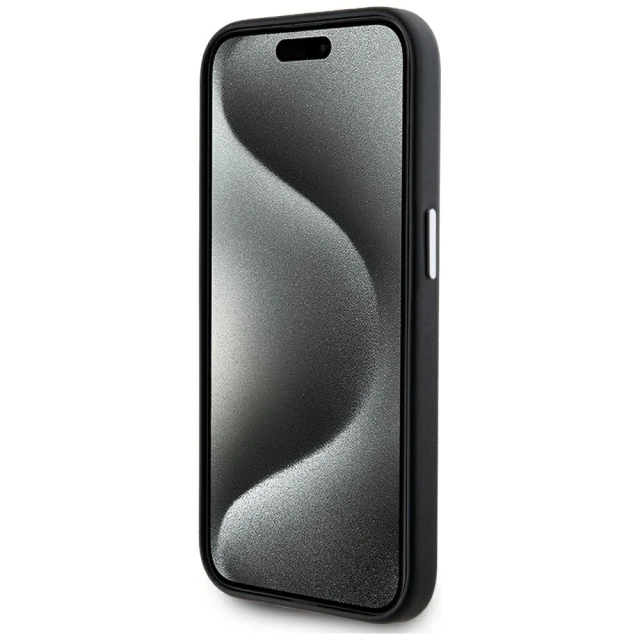 Чохол Karl Lagerfeld FW Metal Plate для iPhone 15 Pro Black with MagSafe (KLHMP15LPGMSRPK)