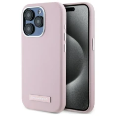 Чохол Karl Lagerfeld FW Metal Plate для iPhone 15 Pro Pink with MagSafe (KLHMP15LPGMSRPP)