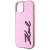 Чохол Karl Lagerfeld Metal Signature для iPhone 15 Pink (KLHCP15SPFMFBKMP)