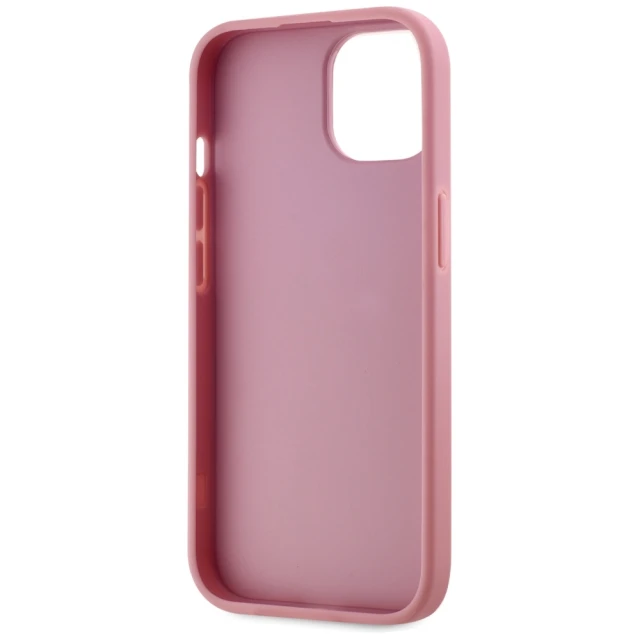 Чохол Karl Lagerfeld Metal Signature для iPhone 15 Pink (KLHCP15SPFMFBKMP)