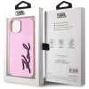 Чохол Karl Lagerfeld Metal Signature для iPhone 15 Pink (KLHCP15SPFMFBKMP)