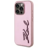 Чохол Karl Lagerfeld Metal Signature для iPhone 15 Pro Max Pink (KLHCP15XPFMFBKMP)