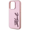 Чохол Karl Lagerfeld Metal Signature для iPhone 15 Pro Max Pink (KLHCP15XPFMFBKMP)