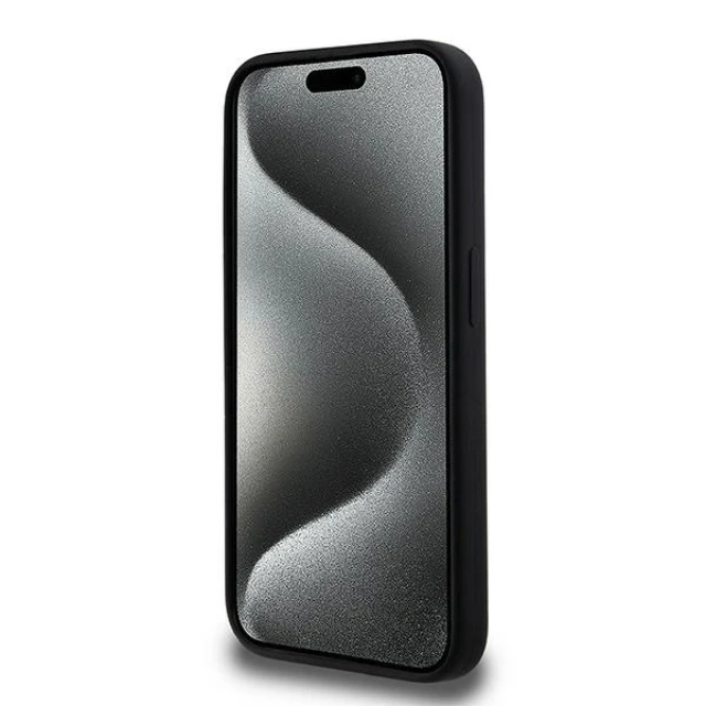 Чохол Karl Lagerfeld Silicone Karl & Choupette Head для iPhone 15 Pro Black with MagSafe (KLHMP15LSKCHPPLK)