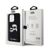 Чохол Karl Lagerfeld Silicone Karl & Choupette Head для iPhone 15 Pro Black with MagSafe (KLHMP15LSKCHPPLK)